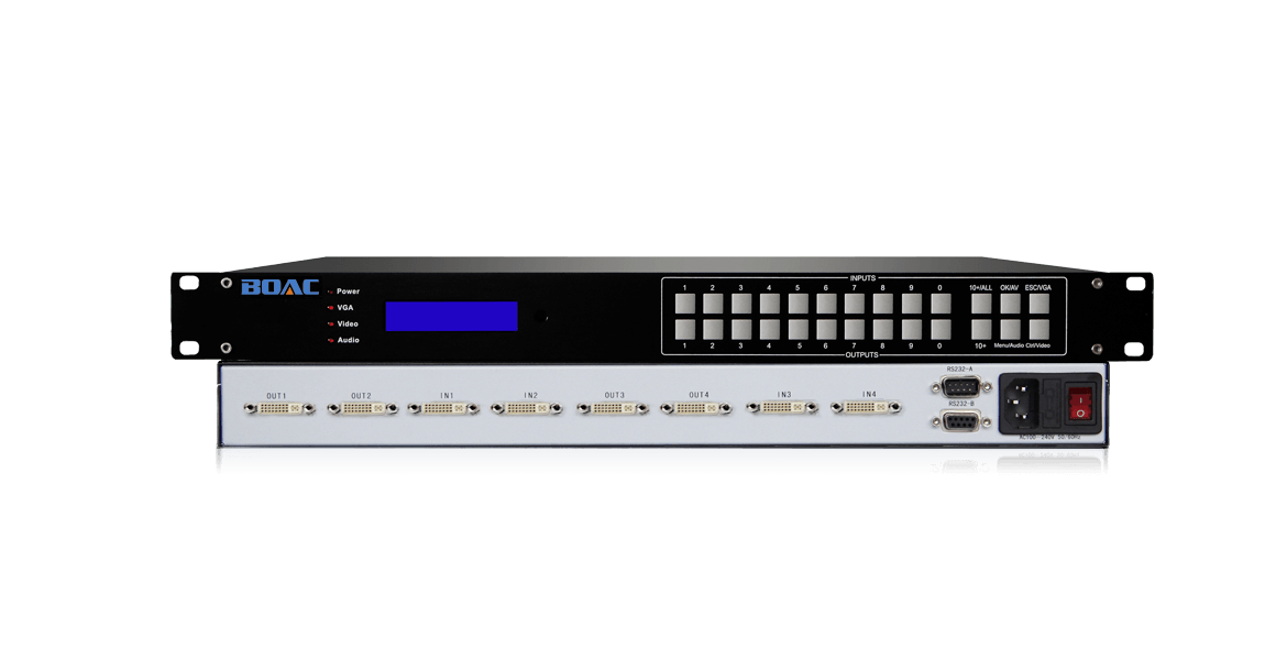 4路DVI高清矩陣切換器